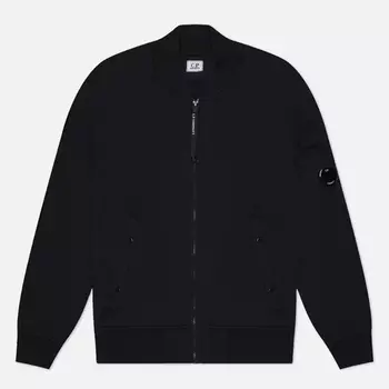 Мужская толстовка C.P. Company Cotton Diagonal Fleece Full Zip, цвет синий, размер XXL