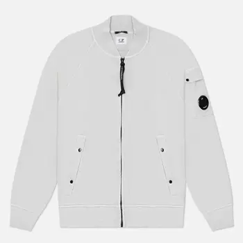 Мужская толстовка C.P. Company Cotton Diagonal Fleece Full Zip, цвет голубой, размер M