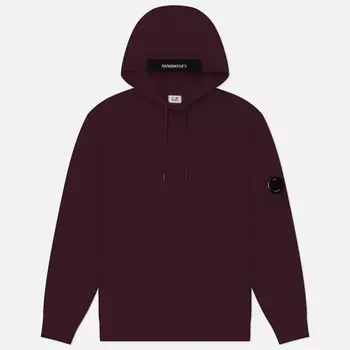 Мужская толстовка C.P. Company Diagonal Raised Fleece Lens Adjustable Hoodie, цвет фиолетовый, размер S