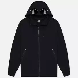 Мужская толстовка C.P. Company Diagonal Raised Fleece Goggle, цвет синий, размер L