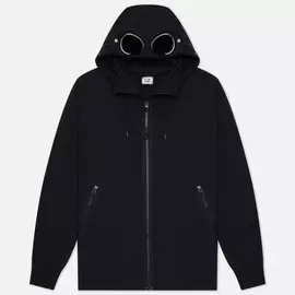 Мужская толстовка C.P. Company Diagonal Raised Fleece Goggle, цвет синий, размер XXL