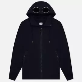 Мужская толстовка C.P. Company Diagonal Raised Fleece Goggle Hoodie, цвет синий, размер XXXL