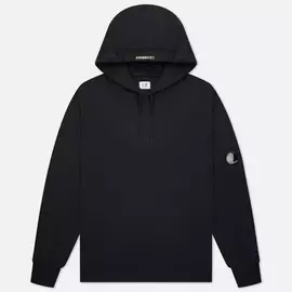 Мужская толстовка C.P. Company Diagonal Raised Fleece Hooded, цвет синий, размер XL