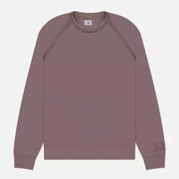 Мужская толстовка C.P. Company Light Fleece Logo Crew Neck, цвет фиолетовый, размер L