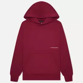 Мужская толстовка Calvin Klein Jeans Off Placed Iconic Hoodie, цвет фиолетовый, размер XL