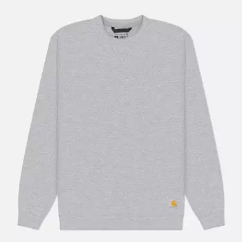 Мужская толстовка Carhartt Loose Fit Midweight Crew Neck, цвет серый, размер XL