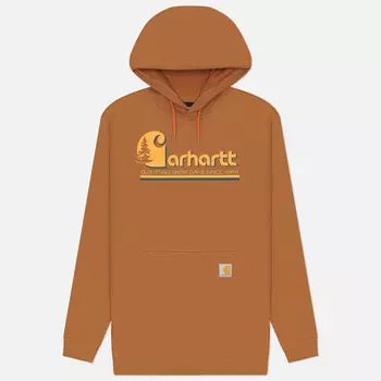 Мужская толстовка Carhartt Loose Fit Midweight Graphic Hoodie, цвет коричневый, размер XXL