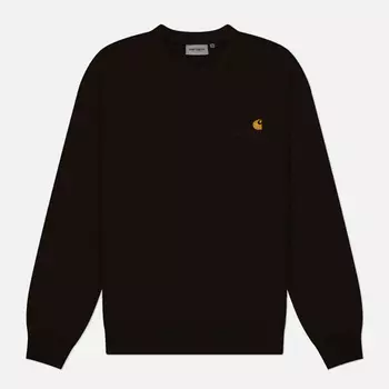 Мужская толстовка Carhartt WIP American Script, цвет коричневый, размер XXL