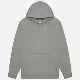 Мужская толстовка Carhartt WIP Chase 13 Oz Hooded, цвет серый, размер S