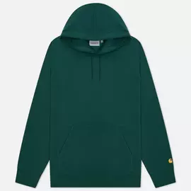 Мужская толстовка Carhartt WIP Chase 13 Oz Hooded, цвет зелёный, размер S