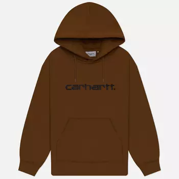 Мужская толстовка Carhartt WIP Hooded Carhartt, цвет коричневый, размер XXL