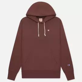 Мужская толстовка Champion Reverse Weave Small Logo Chest And Sleeve Hooded, цвет коричневый, размер XXS