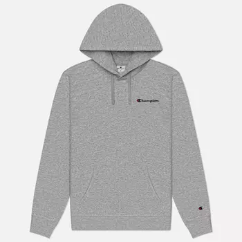 Мужская толстовка Champion Small Logo Fleece Hoodie, цвет серый, размер XXL