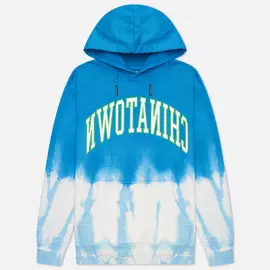 Мужская толстовка Chinatown Market Reverse Arc Tie-Dye Hoodie, цвет голубой, размер M