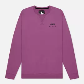 Мужская толстовка Edwin Base Crew Heavy Felpa, цвет фиолетовый, размер M