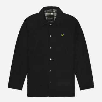 Мужская стеганая куртка Lyle & Scott Quilted, цвет чёрный, размер XXL