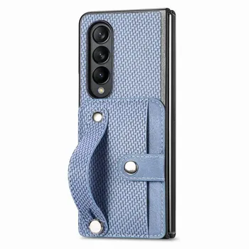 Матовый держатель для карт, складной чехол-сумка для Samsung Galaxy Z Fold 4 Fold4 Fold3 Fold5 Fold 5 3 Zfold4 5g, аксессуары для телефонов for samsung Z Fold 3 зелёный