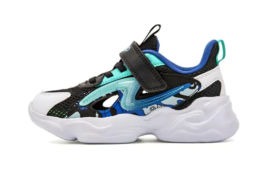 Детские кроссовки PS Low-top черные/зеленые Xtep, черный/зеленый