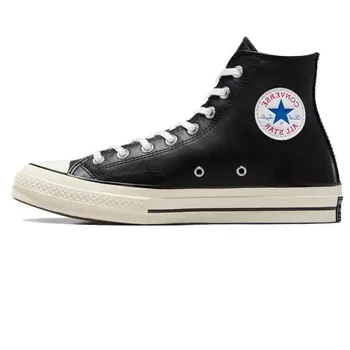 Кроссовки chuck 70s high top leather 'black' Converse, черный