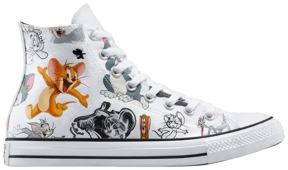 Кроссовки Converse Tom & Jerry x Chuck Taylor All Star High 'All-Over Print', белый