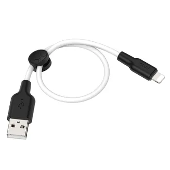 Кабель Lightning 8-pin(m)-USB(Am), 2.4А, 1 м, белый, HOCO Plus X21 (6931474711816)