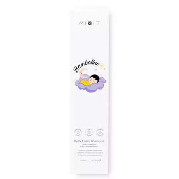 MIXIT Пенка-шампунь для новорождённых Bambolino 0+ Baby Foam Shampoo