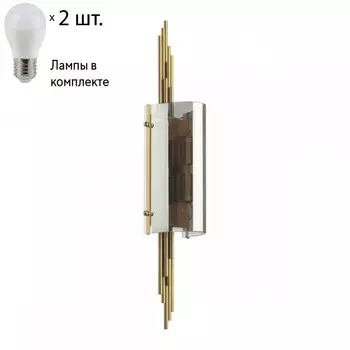 Бра Odeon Margaret с лампочками 4895/2W+Lamps E27 P45
