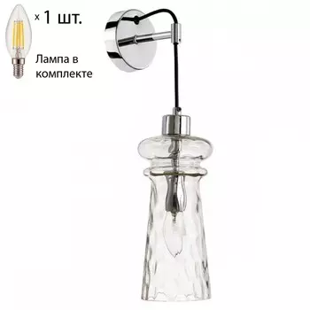 Бра Odeon Pasti с лампочкой 4968/1W+Lamps E14 Свеча