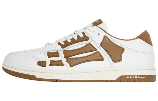 AMIRI Skel Top Low 'White Brown'