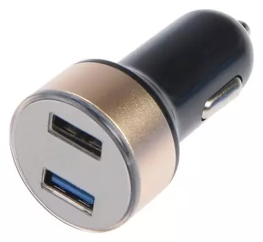 Автомобильный вольтметр + зарядное устройство 12-24 В, 2 USB 2А