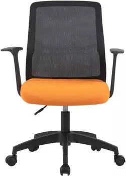 Кресло Cactus CS-MC222-BKOR черный сиденье оранжевый