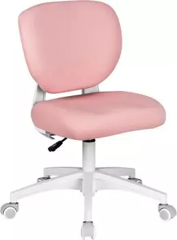 Кресло Cactus CS-CHR-3594PK розовый крестов. пластик белый