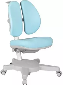 Кресло Cactus CS-CHR-3604BL голубой крестов. пластик серый