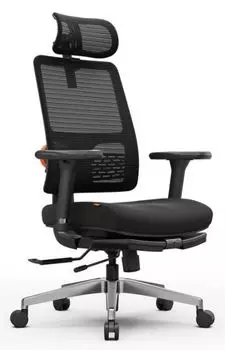 Кресло FoxGear NETZ модель M эргономичное, компьютерное, цвет: черный
