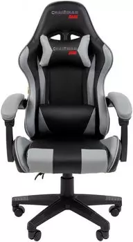 Кресло игровое Chairman CH29 7145972 экокожа, черно-серый