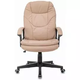 Кресло Бюрократ CH-868N/BEIGE руководителя, цвет бежевый Or-14 эко.кожа крестовина пластик