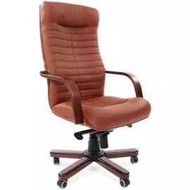 Кресло офисное Chairman 480 WD Chairman 7009716 коричневое (111), экокожа, до 120 кг