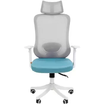 Кресло офисное Chairman CH563 7146050 белый пластик, бирюзовый