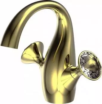 Смеситель для раковины Bravat Swan F14287G-ENG, золото