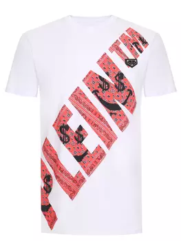 Футболка хлопковая с принтом PHILIPP PLEIN