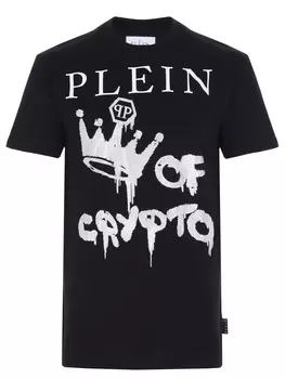 Футболка хлопковая с принтом PHILIPP PLEIN