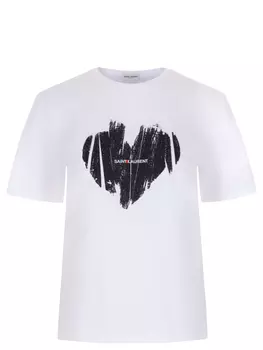 Футболка хлопковая SAINT LAURENT