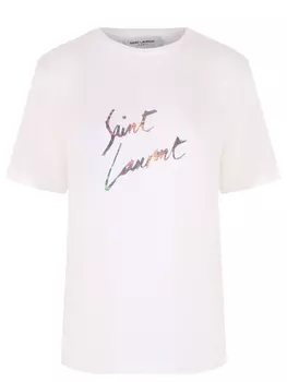 Футболка хлопковая SAINT LAURENT