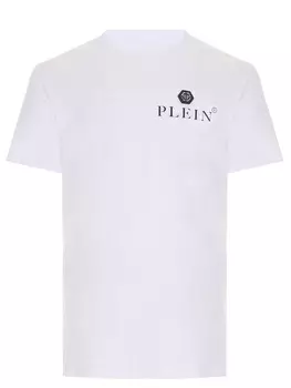 Футболка хлопковая с логотипом PHILIPP PLEIN