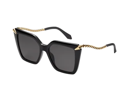 Солнцезащитные очки Serpenti Bvlgari, черный