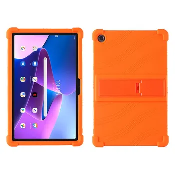 Для Lenovo Tab M10 3-го поколения 10,1 2022 планшет противоударный TB-328F чехол мягкий силиконовый подставка защитный чехол M10 Gen 3 TB-328F красный
