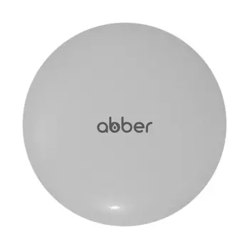 Накладка на слив для раковины ABBER AC0014MLG светло-серая матовая, керамика