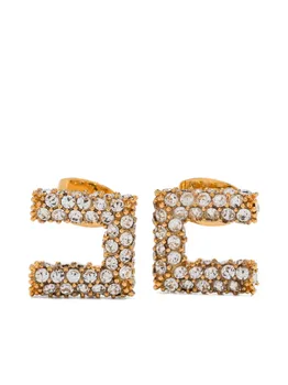 Серьги с кристаллами Elisabetta Franchi, золотой