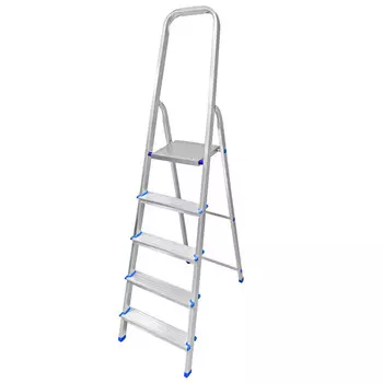 стремянка односекционная LADDERBEL 5 ступеней алюминиевая