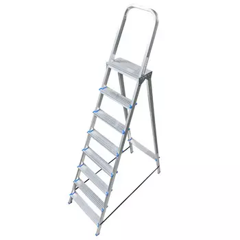 стремянка односекционная LADDERBEL 8 ступеней алюминиевая